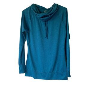 C9 by Champion Blue Hoodie Dri Fit Cowl Neck Athleisure Sweater Size S
